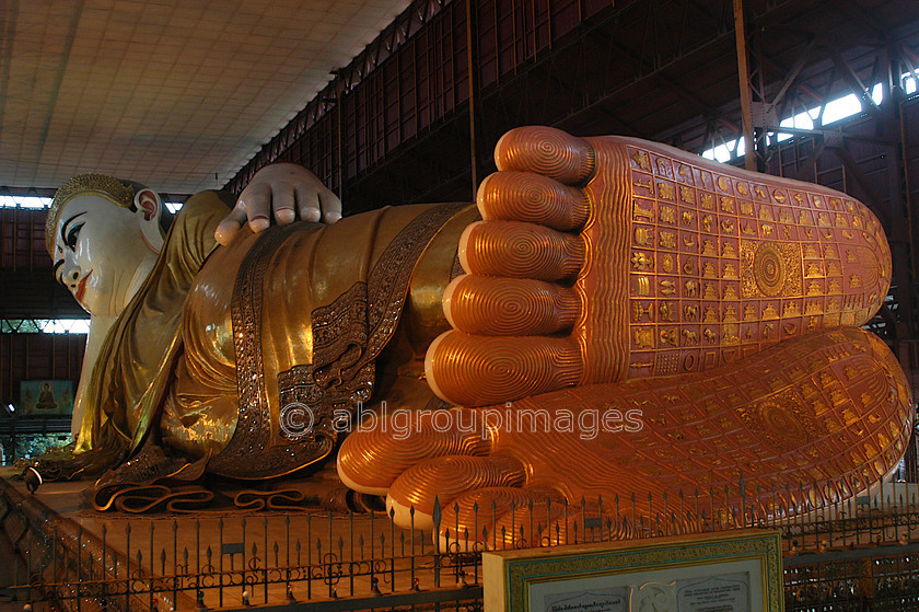 Burma - 00227 
 The feet of the buddha Chaukhtatgyi Paya, Yangon. (Reclining Buddha) 
 Keywords: Yangon, Buddhism, Asia, religion, Myanmar, Burma