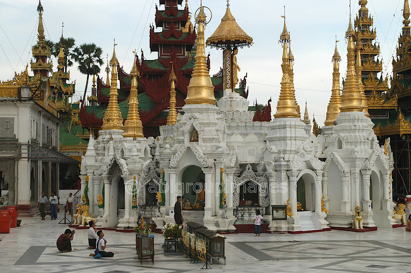 Burma - 00187 
 Shrines and Stupa's of The Shwedagon Paya, Yangon. 
 Keywords: Yangon, Buddhism, Stupa, architecture, Burma, building, Myanmar, religion, Asia, religious building