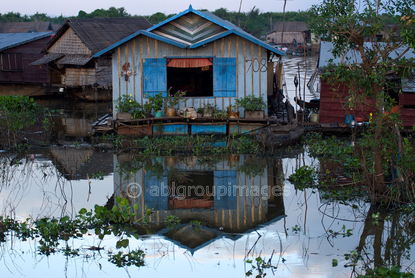 Cambodia -451 
 House - at Floating Village of Chong Kneas on Tonle Sap 
 Keywords: ARCHITECTURE, Asia, building, Cambodia, , residential building