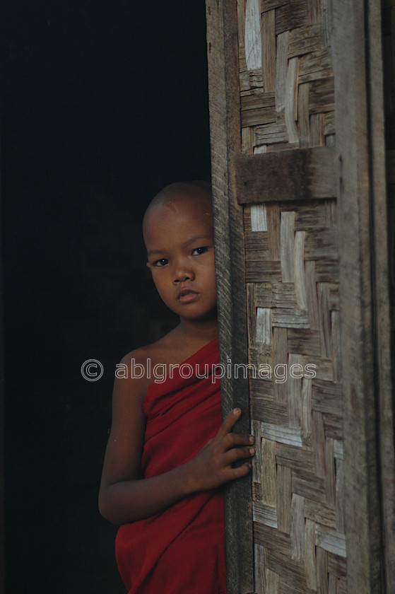 Burma - 00574 
 Mandalay - Inwa (Ava) Tour - 1346 Capital for 400 years 
 Keywords: monk, Myanmar, OCCUPATION, religion, Boy, Burma, Bagan, Asia, male